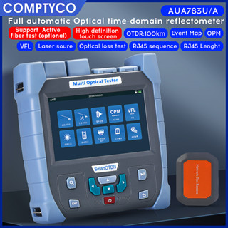 Comptyco AUA783U/A OTDR เครื่องทดสอบไฟเบอร์มัลติโมด MM 850 1300nm ฟังก์ชั่นสะท้อนแสง 100 กม. 9-in-1 พร้อมตัวระบุตําแหน่งความผิดพลาดทางตา