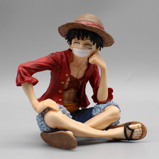 ตุ๊กตาฟิกเกอร์ PVC รูปปั้นอนิเมะ One Piece Luffy น่ารัก ขนาด 13 ซม. สําหรับตกแต่ง