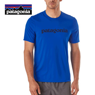 Patagonia เสื้อยืดคอกลม แขนสั้น ผ้าฝ้าย สําหรับผู้ชาย