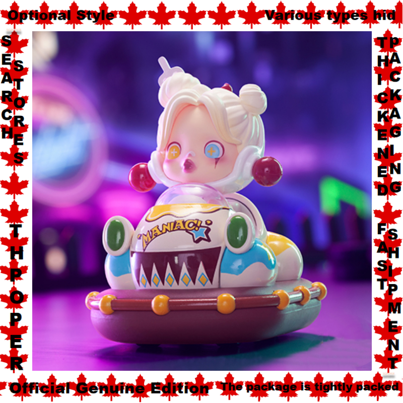 Optional Styles SKULLPANDA POPMART POPCAR Bumper Car Series Doll Garage Kit Blind box UNIO VIVICat CRYBABY SATYR RORY HACIPUPU PUCKY LABUBU SKULLPANDA DIMOO MOLLY