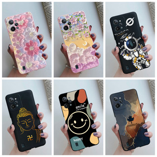 เคสโทรศัพท์มือถือ ซิลิโคนนิ่ม TPU ลายนักบินอวกาศ ดอกไม้ สําหรับ Realme C31 RMX3501 RealmeC31 C 31 2023