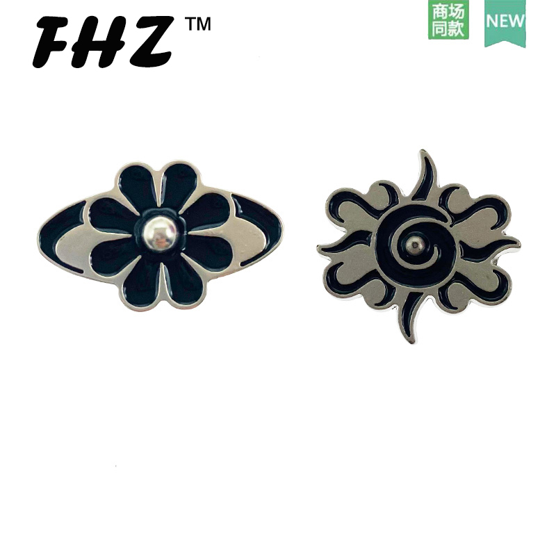 2023 crocs charm โลหะตาราง, ดาว, ฟ้าผ่า Jibbitz สําหรับ crocs DIY จัดระเบียบ