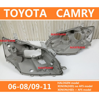 ฝาครอบไฟหน้า ด้านหลัง สีดํา สําหรับ TOYOTA CAMRY 06-08 09-11 CAMRY ACV40 ACV41  LAMP BODY HEADLAMP BACK SHELL HEAD LAMP  LIGHT BACK COVER TAIL SHELL  BLACK COVER HEADLIGHT  REAR HOUSING  ไฟหน้า​ /เลนส์ไฟหน้า/ไฟหน้าสําหรับ/ไฟท้าย