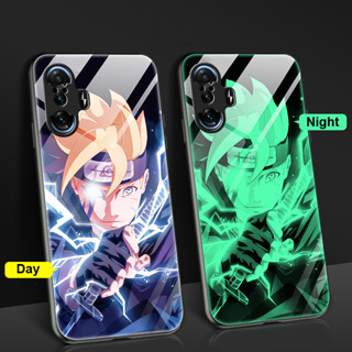 เคสโทรศัพท์มือถือกระจกนิรภัย ลายการ์ตูนอนิเมะเรืองแสงกลางคืน สําหรับ Redmi K40 Xiaomi Redmi K50 Gaming K40 Pro K50 Pro K60 Pro K60E K40s K40 Pro+