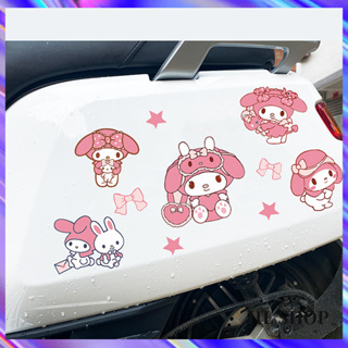 Hl สติกเกอร์ ลายการ์ตูน Melody Sanrio น่ารัก กันน้ํา สําหรับติดตกแต่งรถจักรยานยนต์