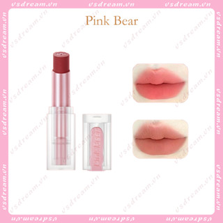 PINK BEAR ลิปสติก เนื้อแมตต์ ให้ความชุ่มชื้น ติดทนนาน