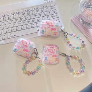 เคสหูฟัง ลายกระต่าย สีแคนดี้ สําหรับ Apple AirPods Pro2 Pro AirPods 1 2 AirPods 3