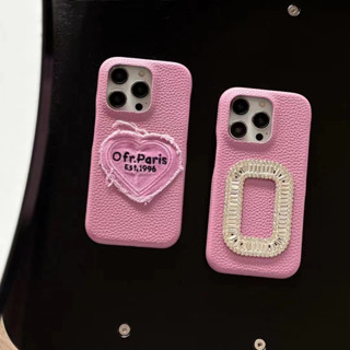 เคสโทรศัพท์มือถือหนัง สีชมพู สําหรับ iPhone 11 12 12pro 12promax 13 13pro 13promax 14 14pro 14promax