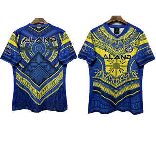 2023NRL ปลากระจายรักบี้เสื้อแขนสั้นสบายผู้ใหญ่เสื้อยืดกีฬาแฟชั่น S-5XL