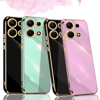 เคสซิลิโคนนิ่ม ทรงสี่เหลี่ยม หรูหรา สําหรับ Infinix Note 30 VIP Infinix Note 30 Pro 5G Note30 4G