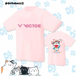 เสื้อกีฬาแบดมินตัน Victor ระบายอากาศ ดูดซับเหงื่อ แห้งเร็ว สวมใส่สบาย สไตล์เกาหลีใต้ สําหรับผู้ชาย และผู้หญิง ใส่วิ่ง เล่นกีฬากลางแจ้ง