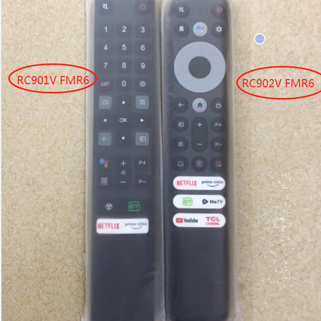 ใหม่ RC901V FMR6 RC902V FMR6 สําหรับ TCL 4K LED Android สมาร์ททีวี Voice Netflix Youtube QIY 65P725 