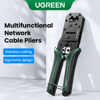 Ugreen 3 in 1 คีมตัดสายเคเบิลเครือข่าย อเนกประสงค์ สําหรับ Cat 6 6A 7 8