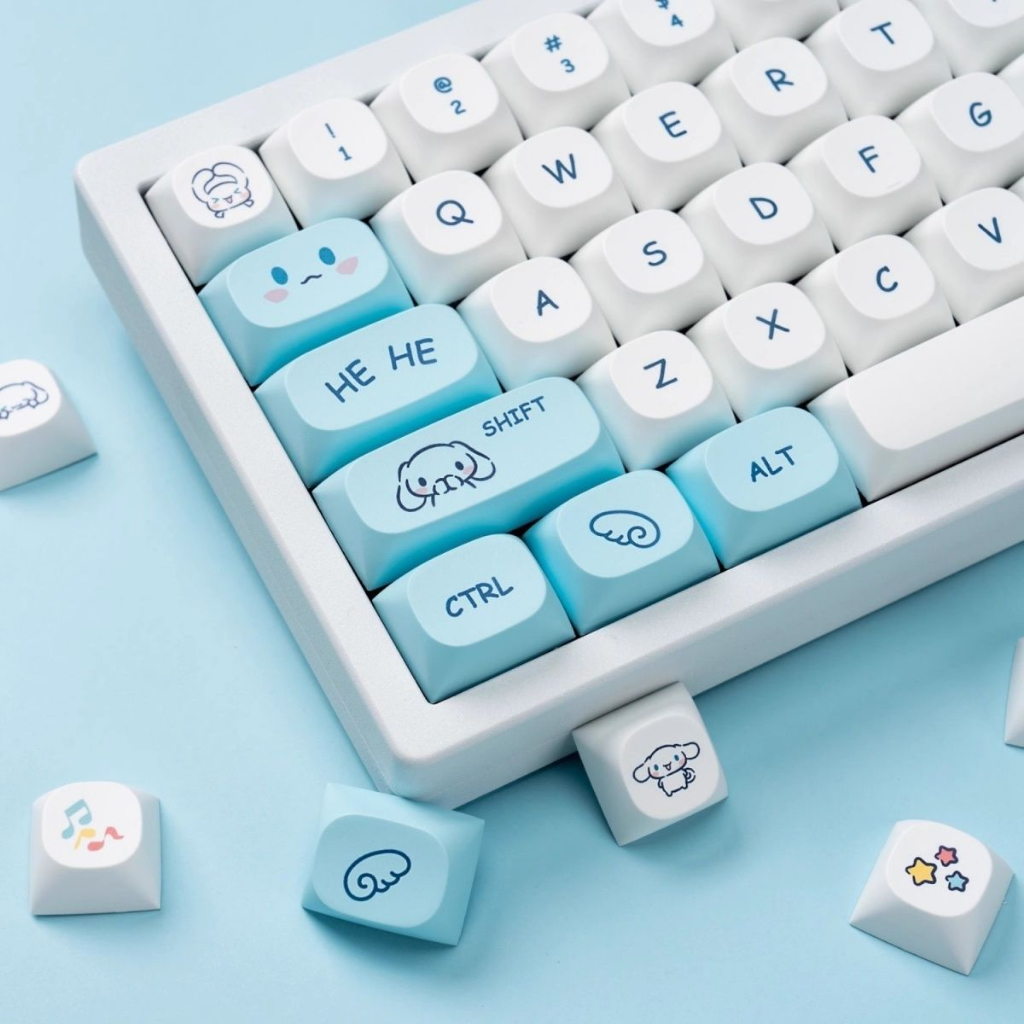 Cinnamoroll Keycaps PBT Dye-sub MA/MOA/XDA Profile Keycap Custom Keycaps