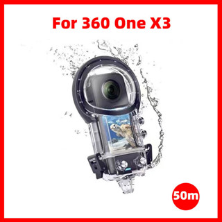 ต้นฉบับ 50m Insta 360 one X3 Dive Case เคสกันน้ำ เปลือกความลึก อุปกรณ์เสริม