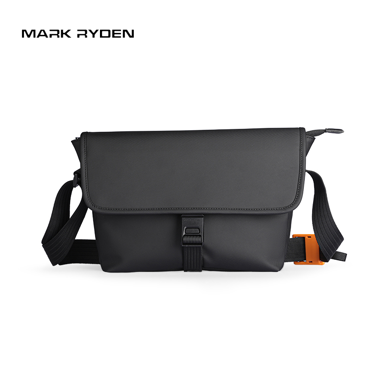 MARK RYDEN กระเป๋าสะพายไหล่ลําลอง กันน้ํา สีดํา สําหรับผู้ชาย MR-609-L