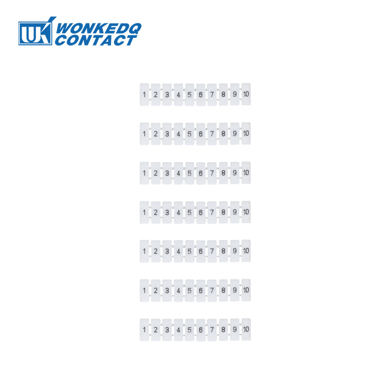 Zb4 10 ชิ้น Marker แถบสําหรับ Terminal Block UK-1.5 Snapped ติดตั้งที่ว่างเปล่า/ตัวเลข Zack Marker Strip อุปกรณ์เสริม ZB