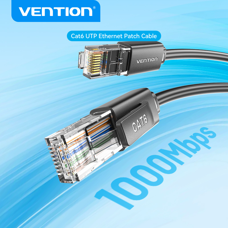 Vention CAT6 UTP สายเคเบิลเครือข่ายอีเธอร์เน็ต RJ45 CAT 6 สําหรับเราเตอร์คอมพิวเตอร์ แล็ปท็อป