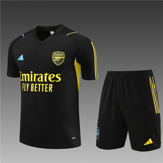 เสื้อกีฬาแขนสั้น ลายทีมชาติฟุตบอล Arsenal 2023-24 และกางเกงขาสั้น สําหรับเด็ก