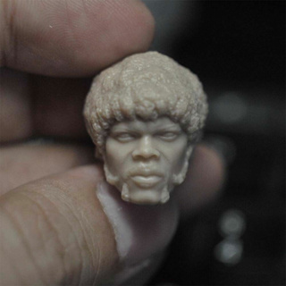 โมเดลฟิกเกอร์ 1/12 Pulp Fiction Jules Winnfield Head Sculpt Carving สําหรับ 6 นิ้ว MEZCO Action Figure Body