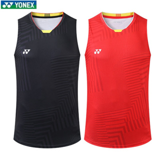 Yonex เสื้อกีฬาบาสเก็ตบอล แขนกุด ระบายอากาศ ดูดซับเหงื่อ แห้งเร็ว แฟชั่นฤดูร้อน สําหรับผู้ชาย และผู้หญิง 2023