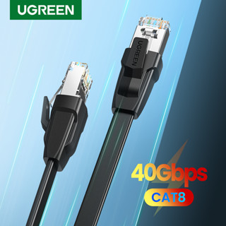 Ugreen Cat8 สายเคเบิลเครือข่ายอีเธอร์เน็ต 40Gbps RJ 45 RJ45 สําหรับแล็ปท็อป PS4 PS 4 Flat Cat 8