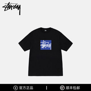 Stussy เสื้อยืดแขนสั้น พิมพ์ลายตัวอักษร อินเทรนด์ สําหรับทุกเพศ