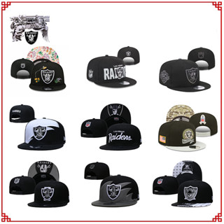 Nfl Alliance Oakland Raiders หมวกปีกแบน ปรับได้ ของขวัญ สําหรับทุกเพศ ทุกวัย