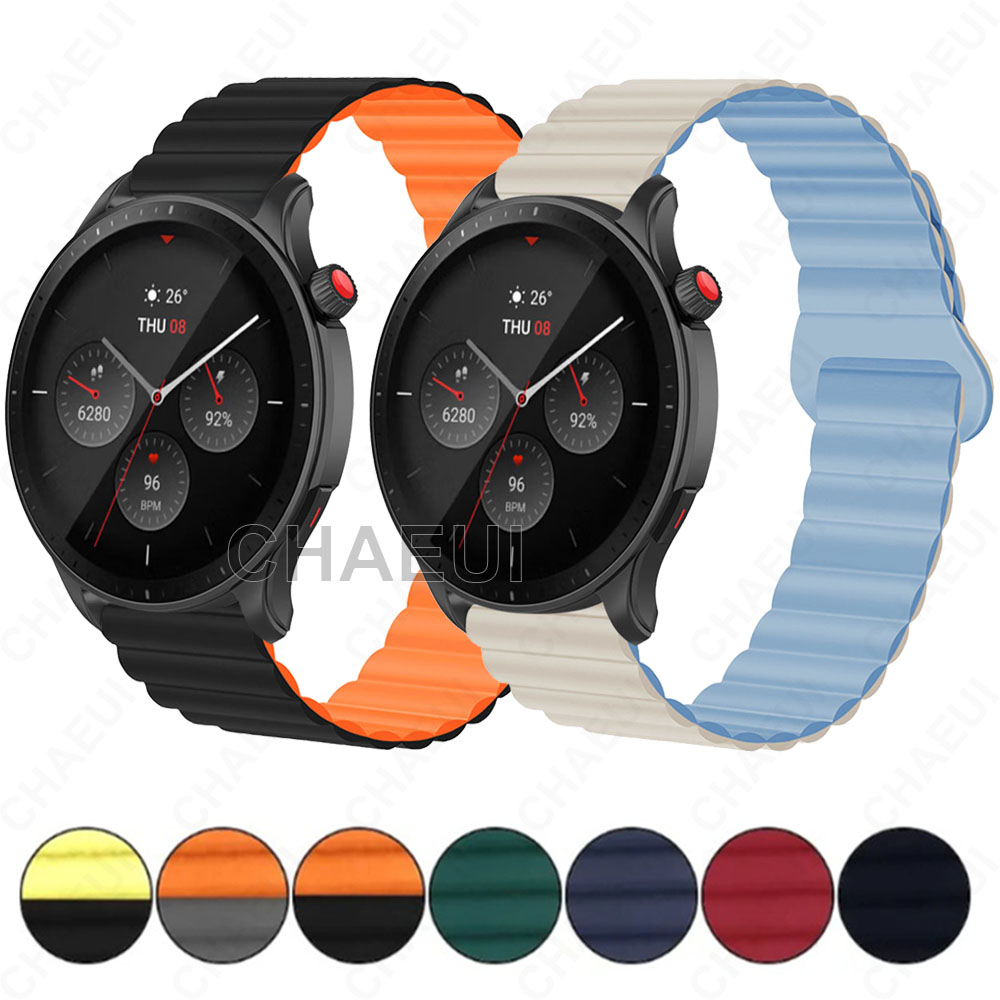 อุปกรณ์เสริมสายรัดซิลิโคนสําหรับ Huami Amazfit GTR 4 3 Pro GTR2 / Balance / Cheetah Pro / Pace / GTR 47mm