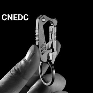 Cnedc พวงกุญแจรถยนต์ ไทเทเนียมอัลลอยด์ อเนกประสงค์ สร้างสรรค์ สําหรับผู้ชาย