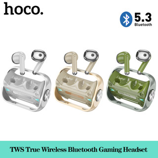 Hoco EW55 TWS ชุดหูฟังสเตอริโอไร้สาย บลูทูธ 5.3 แบตเตอรี่ ขนาดใหญ่ พร้อมไมโครโฟน สําหรับสมาร์ทโฟนทุกรุ่น