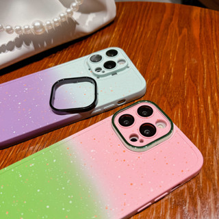 【เคสโทรศัพท์ท้องฟ้าที่เต็มไปด้วยดวงดาวสองสี/สีชมพู/ฟ้า/ม่วง】สำหรับ เคสไอโฟน14 Pro Max 13 Pro Max 14 Pro 13 12 Pro Max เคสมือถือ เคสไอโฟน14 Plus 13 Pro 12 11 Pro Max เคสโทรศัพท์ป้องกันการตกหนา iPhone 14 12 Pro มาพร้อมกับเลนส์ฟิล์มสร้างสรรค์ TPU กรณีอ่อน