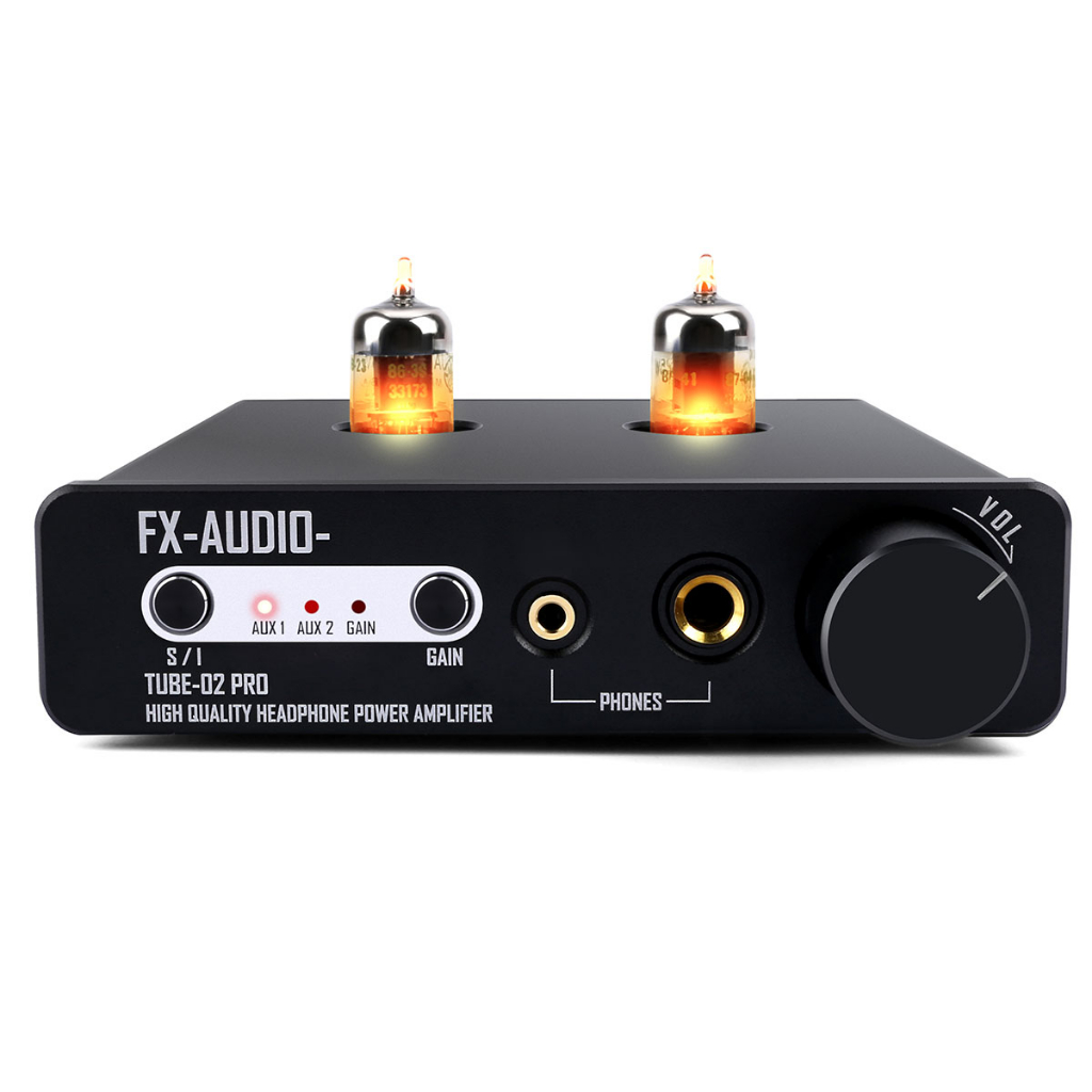 FX-Audio Tube-02 PRO เครื่องขยายเสียงหูฟังหลอด Class A 5725 เครื่องขยายเสียงหูฟังหลอด HIFI Fever เครื่องขยายเสียงเครื่องขยายเสียงหลอด preamplifier รองรับการปรับอัตราขยายสูง