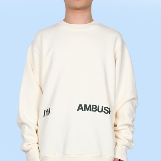 พร้อมส่ง AMBUSH เสื้อกันหนาว พิมพ์ลายโลโก้ แบบสวมหัว สําหรับผู้ชาย และผู้หญิง