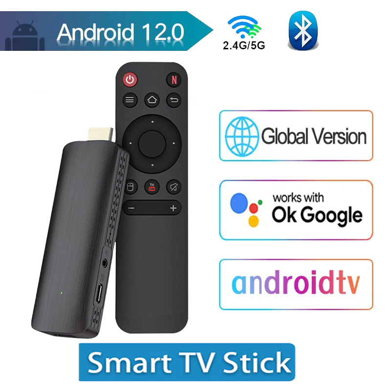 H313 Android 10 TV Stick HDR Set Top OS 4K บลูทูธ 5.0 WiFi 6 2.4/5.8G Smart TV Android TV Box Stick เครื่องเล่นสื่อ เครือข่าย Google YouTube