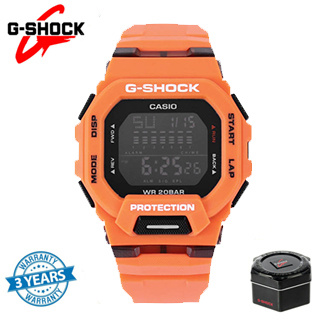 ((g Shock) นาฬิกาข้อมือสปอร์ต กันน้ํา สีม่วง สีส้ม สําหรับผู้ชาย