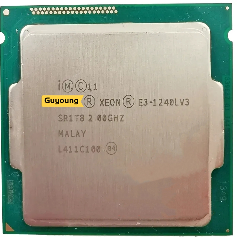 โปรเซสเซอร์เดสก์ท็อป YZX Xeon E3 1240 LV3 E3-1240L V3 E3-1240LV3 E3 1240LV3 CPU 2.00GHz 8M 25W LGA1150 Quad-core