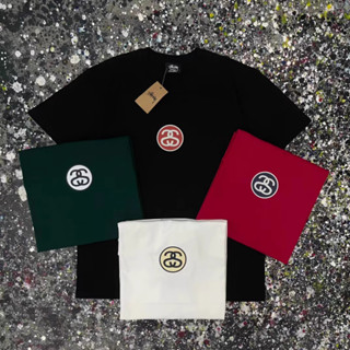 ใหม่ เสื้อยืดแขนสั้น ทรงหลวม ลาย stussy แบรนด์อินเทรนด์ สําหรับผู้ชาย และผู้หญิง คู่รัก