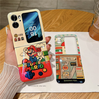 เคสโทรศัพท์มือถือ PC ป้องกัน ลายการ์ตูนหมี แต่งแสงสีฟ้า สําหรับ OPPO Find N2