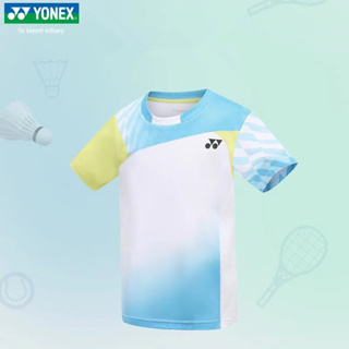 Yonex เสื้อยืดแขนสั้น แห้งเร็ว ลายแบดมินตัน สําหรับผู้ชาย และผู้หญิง