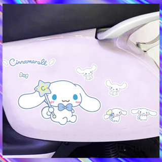 สติกเกอร์รูปลอก กันน้ํา ลายการ์ตูนสุนัขหูใหญ่ Cinnamon สําหรับตกแต่งรถยนต์ รถจักรยานยนต์