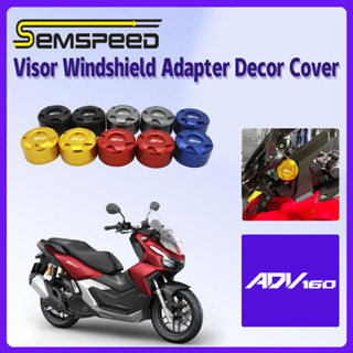 【SEMSPEED】ฝาครอบอะแดปเตอร์ตกแต่งกระจกหน้ารถยนต์ สําหรับ Honda ADV 160 2022-2023 ADV160