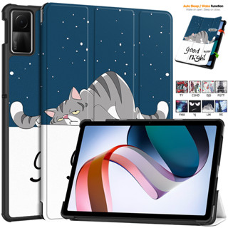 Coloured Drawing Flip Leather Case Xiaomi Redmi Pad Se Tablet 11 inch 2023 Shockproof Stand Tablet Cover