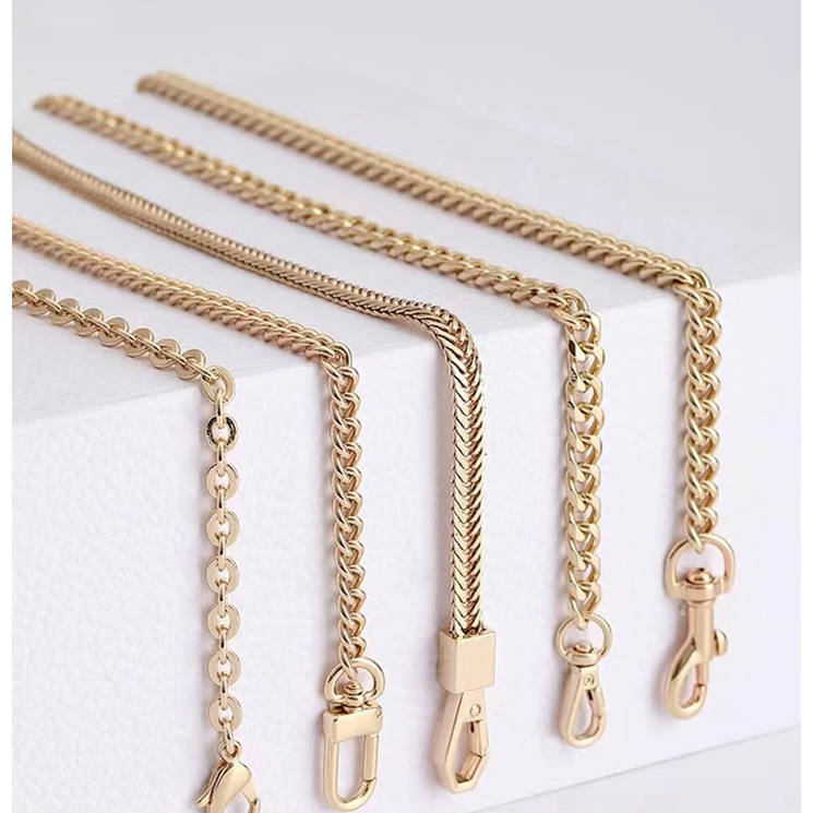 สายโซ่โลหะ ระดับไฮเอนด์ แบบเปลี่ยน สําหรับคล้องกระเป๋าสะพายไหล่ กระเป๋าสะพายข้าง