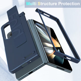 Samsung Galaxy Z พับ 3 5 4 5 6 7 8 8Ultra Luxury สายรัดข้อมือ Frosted โปร่งใส Anti-Fingerprint พับซิลิโคนกันกระแทกนุ่มเคสโทรศัพท์