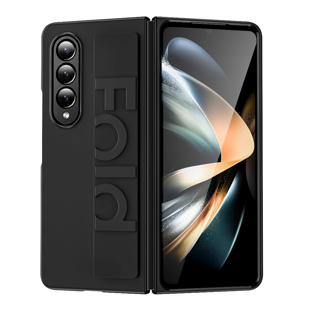 Samsung Galaxy Z พับ 3 5 4 5 6 7 หรูหราสายรัดข้อมือ Frosted โปร่งใส Anti-Fingerprint พับซิลิโคนกันกระแทกนุ่มเคสโทรศัพท์