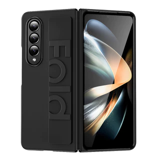 Samsung Galaxy Z พับ 3 5 4 5 6 7 8 8Ultra Luxury สายรัดข้อมือ Frosted โปร่งใส Anti-Fingerprint พับซิลิโคนกันกระแทกนุ่มเคสโทรศัพท์