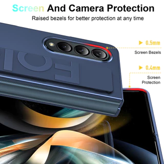 Samsung Galaxy Z พับ 3 5 4 5 6 7 8 8Ultra Luxury สายรัดข้อมือ Frosted โปร่งใส Anti-Fingerprint พับซิลิโคนกันกระแทกนุ่มเคสโทรศัพท์