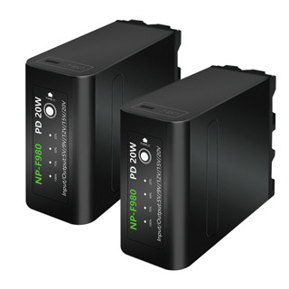 Palo NP-F980 แบตเตอรี่ 10800mAh พร้อมแบตเตอรี่ Type-C อินพุต USB สําหรับ SONY F970 F960 F750 F550