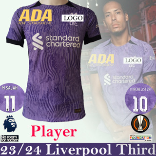 【Player】เสื้อกีฬาแขนสั้น ลายทีมชาติฟุตบอล LIV LFC 23-24 ชุดเหย้า สําหรับผู้ชาย S-2XL